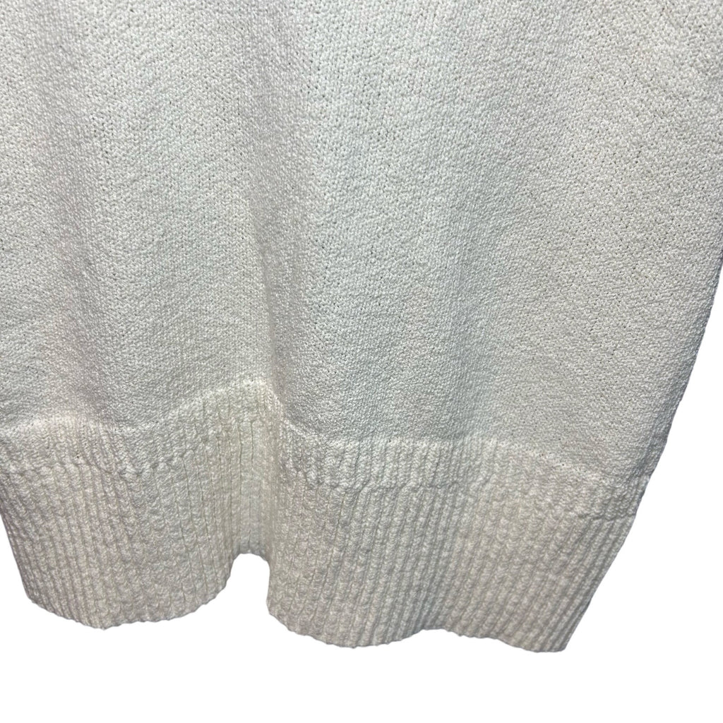 Madewell 2024 Texture-Stitch V-Neck Sweater Vest XL Ivory