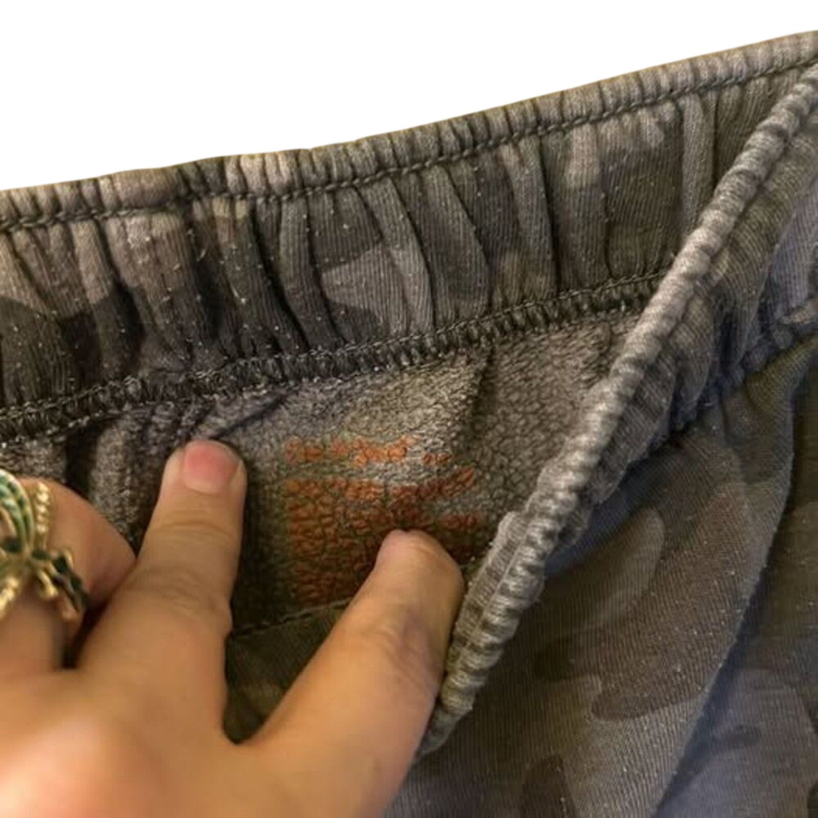Cat & Jack Boys Size 8 10 Grey Camo Joggers Gorpcore Utility Reinforced Knee
