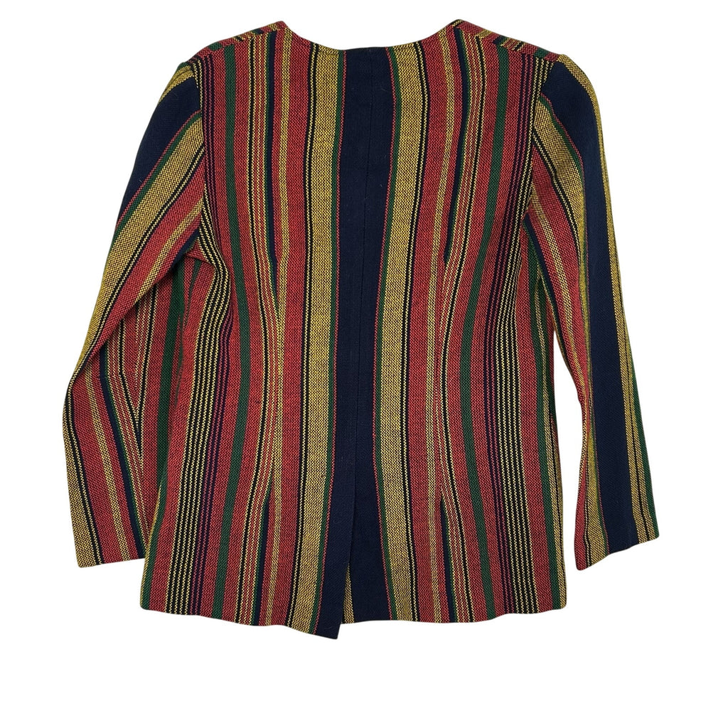 VTG 70s Pandora Costume Maker Striped Knit Long Sleeve Top Disco Retro Medium