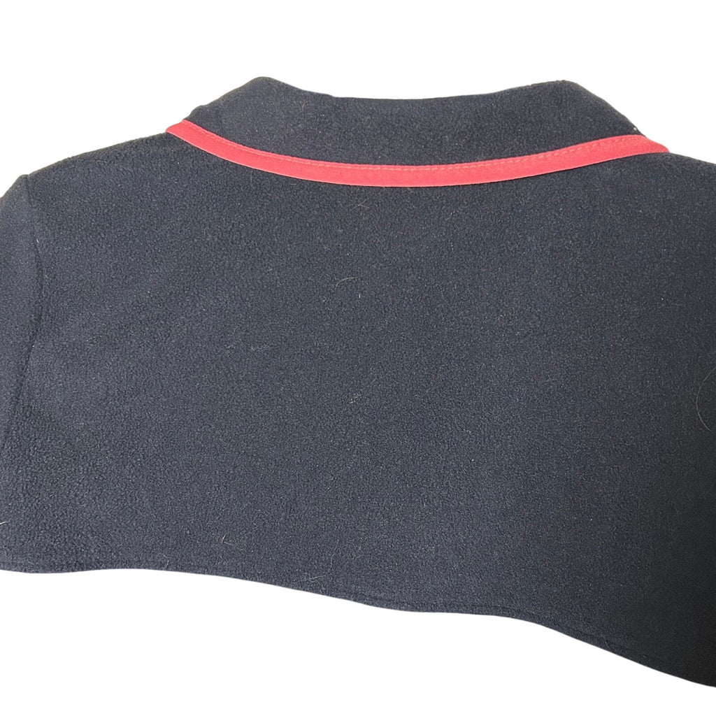 Columbia Navy Grey Pink Trim Benton Springs Fleece Snap Pullover Gorpcore Hike