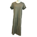 Wilt Slub Knit Tiered Midi Dress Sage Green S
