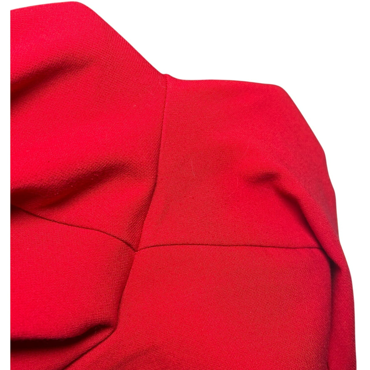 Ann Taylor Bright Red Straight Leg Pants 6 Stretch Luxe Career Bold Minimalist