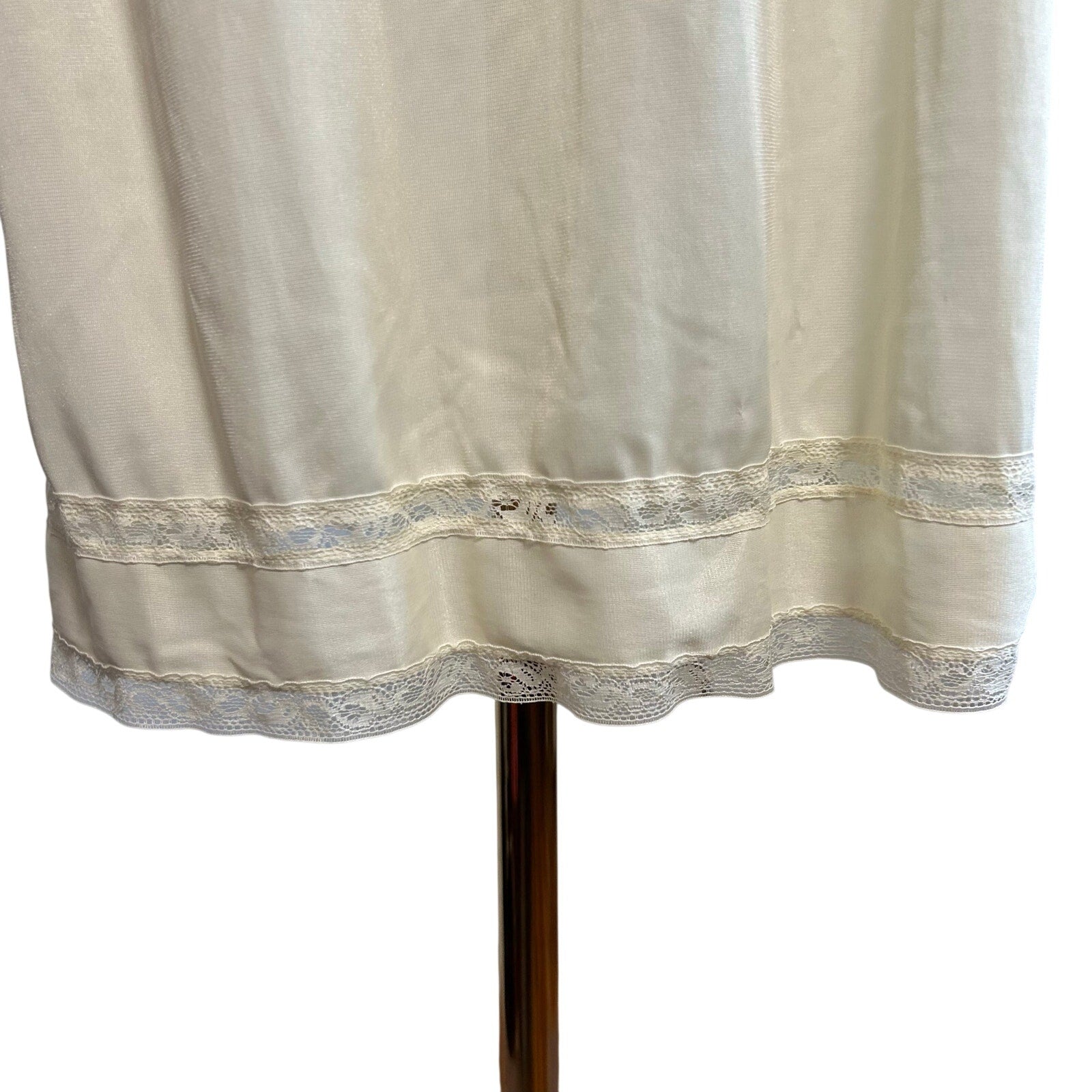 VTG 70s JCPenney Cream Slip S Minimalist Lingerie Coquette Cottage Romantic Twee