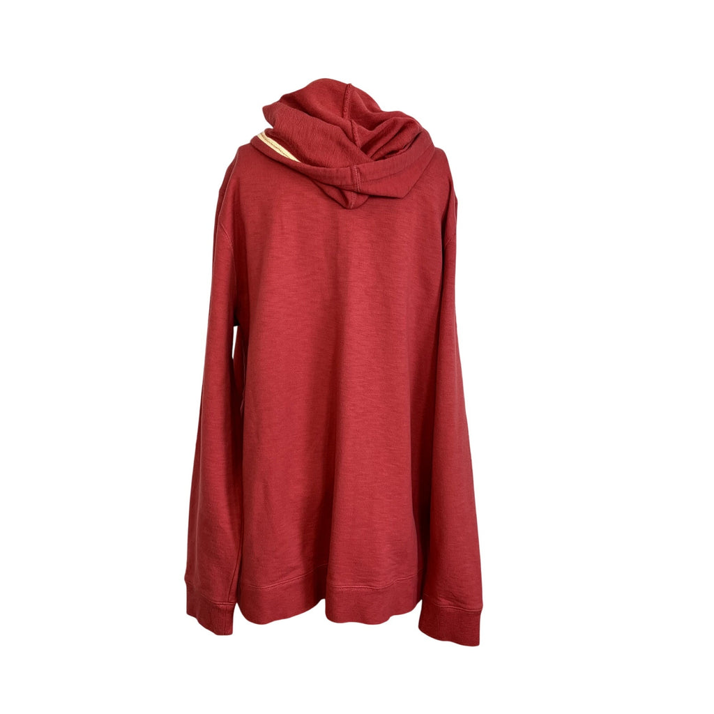 NWT L.L. Bean Garnet Rose Organic Cotton Full Zip Hoodie XL Gorpcore Casual