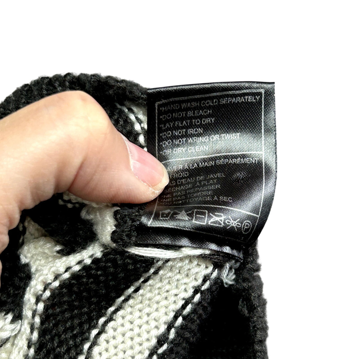 Jack by BB Dakota Black White Striped M Knit Sweater Preppy Ruffle Trim Coquette