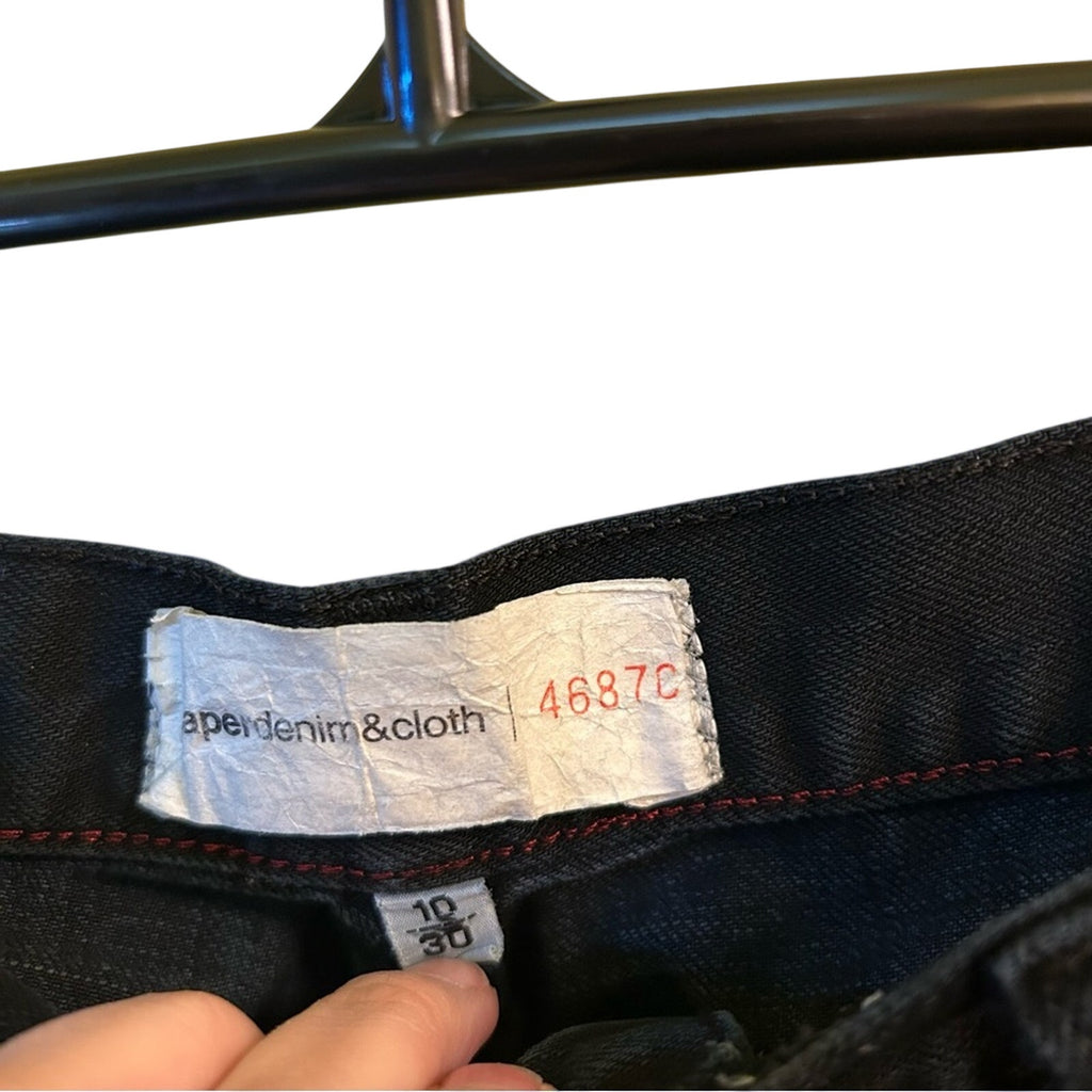 Paper Denim Cloth Black 10 Brinkely Jeans Moto Biker Ankle Zip Y2K Grunge Goth