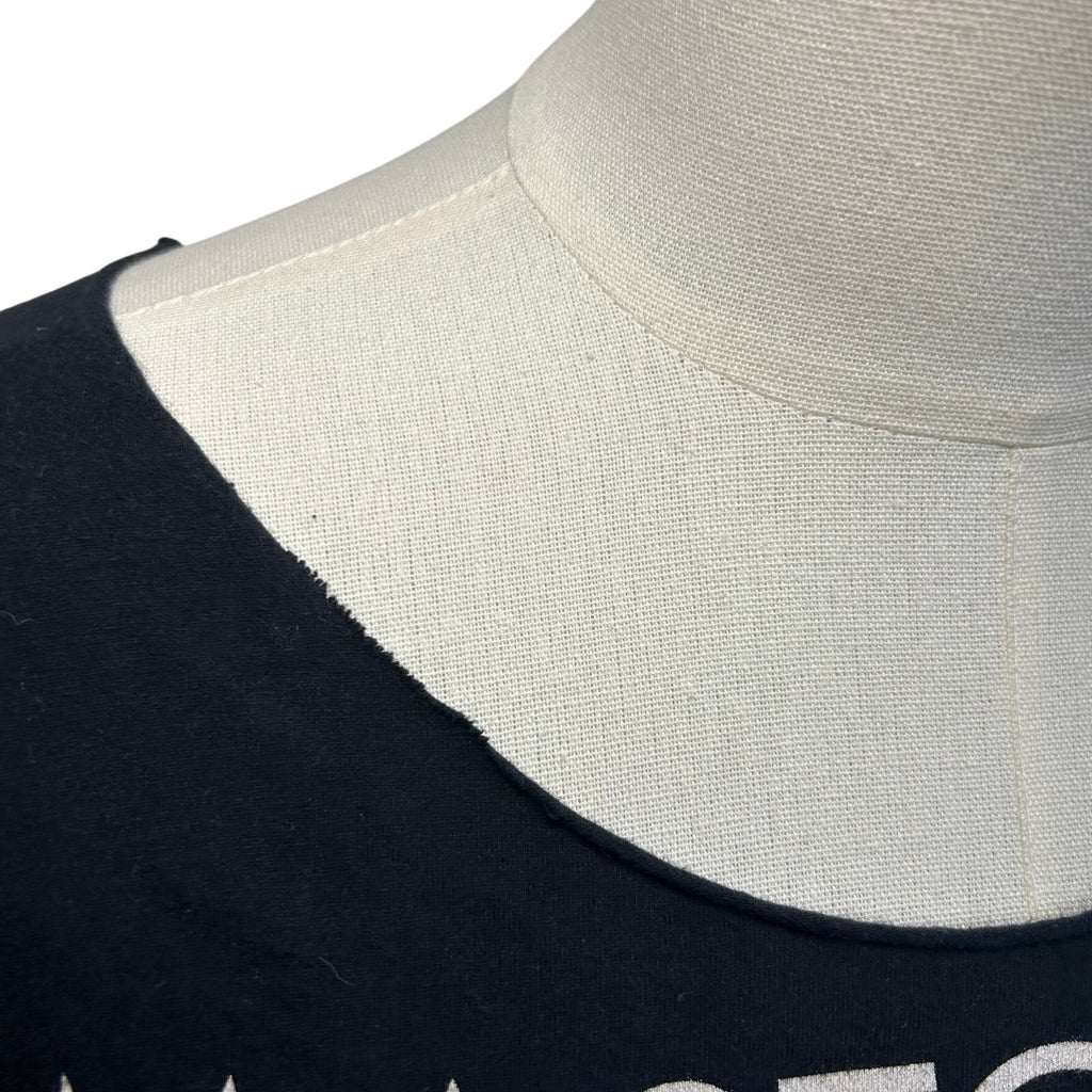Mastodon Band T-Shirt L Black Boat Neck Custom Cut Streetwear Grunge Goth Metal
