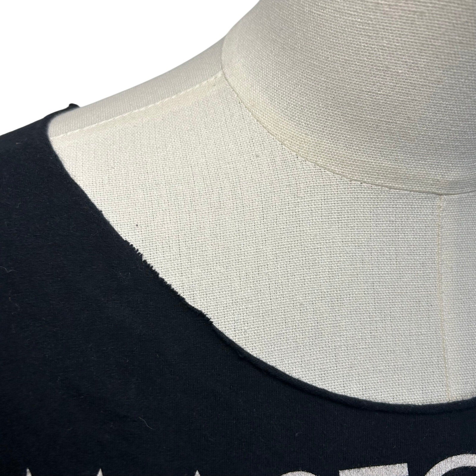 Mastodon Band T-Shirt L Black Boat Neck Custom Cut Streetwear Grunge Goth Metal
