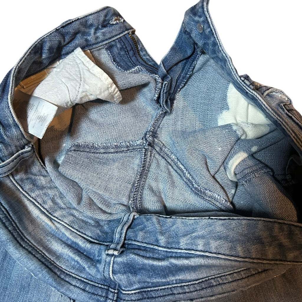 Michael Michael Kors Bleach Splatter Distressed Skinny Jeans