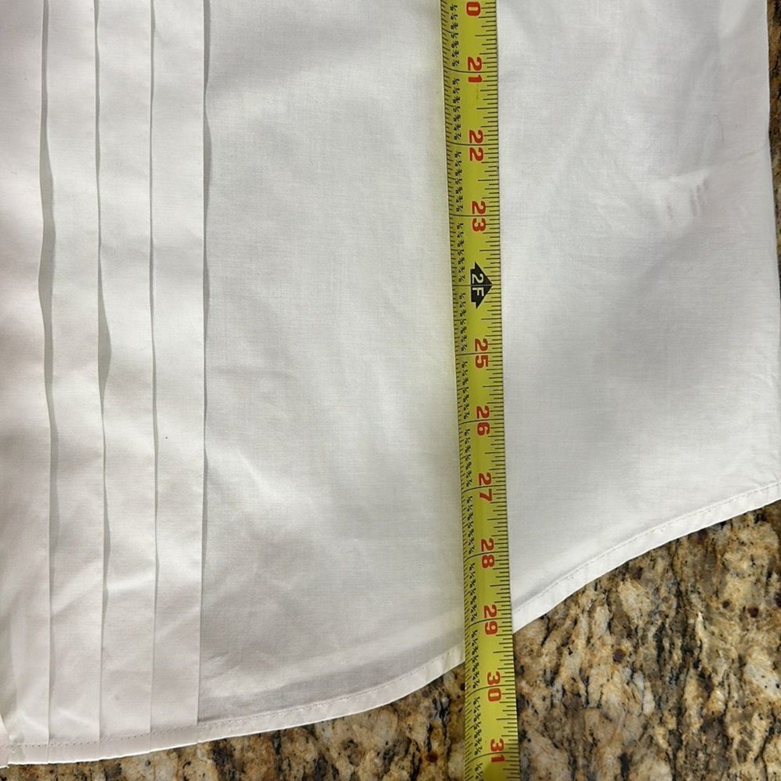 J Jill Pleated Front Stretch Cotton Button Down Shirt White Large Coastal Grandma