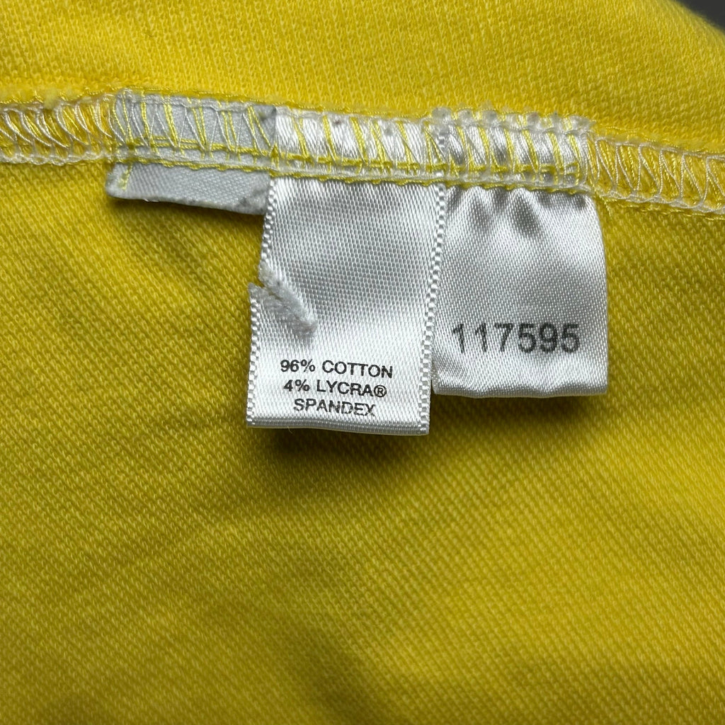 VTG Y2K Ann Taylor LOFT Knit Yellow M Mini Skirt Preppy Retro Casual Tennis
