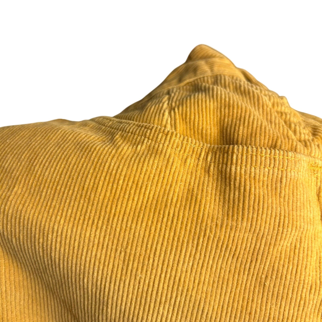 VTG 70s Wrangler Mustard Gold Corduroy Mini Skirt Petite XXS Western Boho Retro