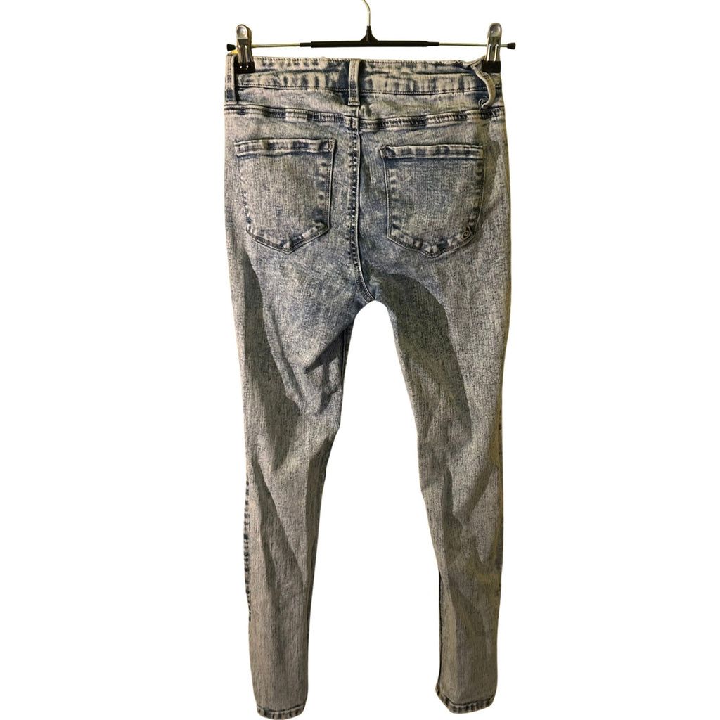 Indigo Rein Curvy Acid Wash Skinny Jeans Blue Size 5 Junior Contemporary Edgy