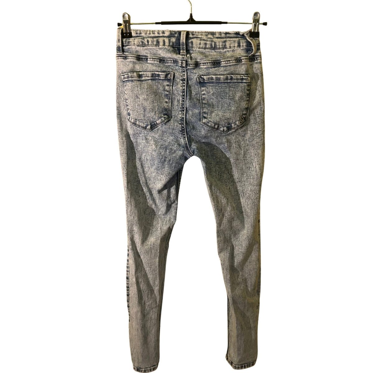 Indigo Rein Curvy Acid Wash Skinny Jeans Blue Size 5 Junior Contemporary Edgy