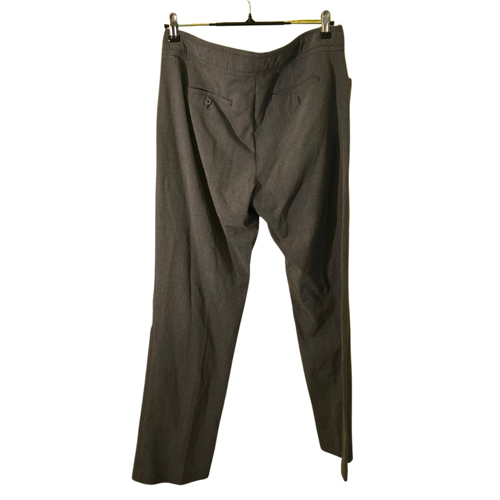 Christopher Banks Charcoal Gray Wool Blend Dress Pants Straight Leg Professional