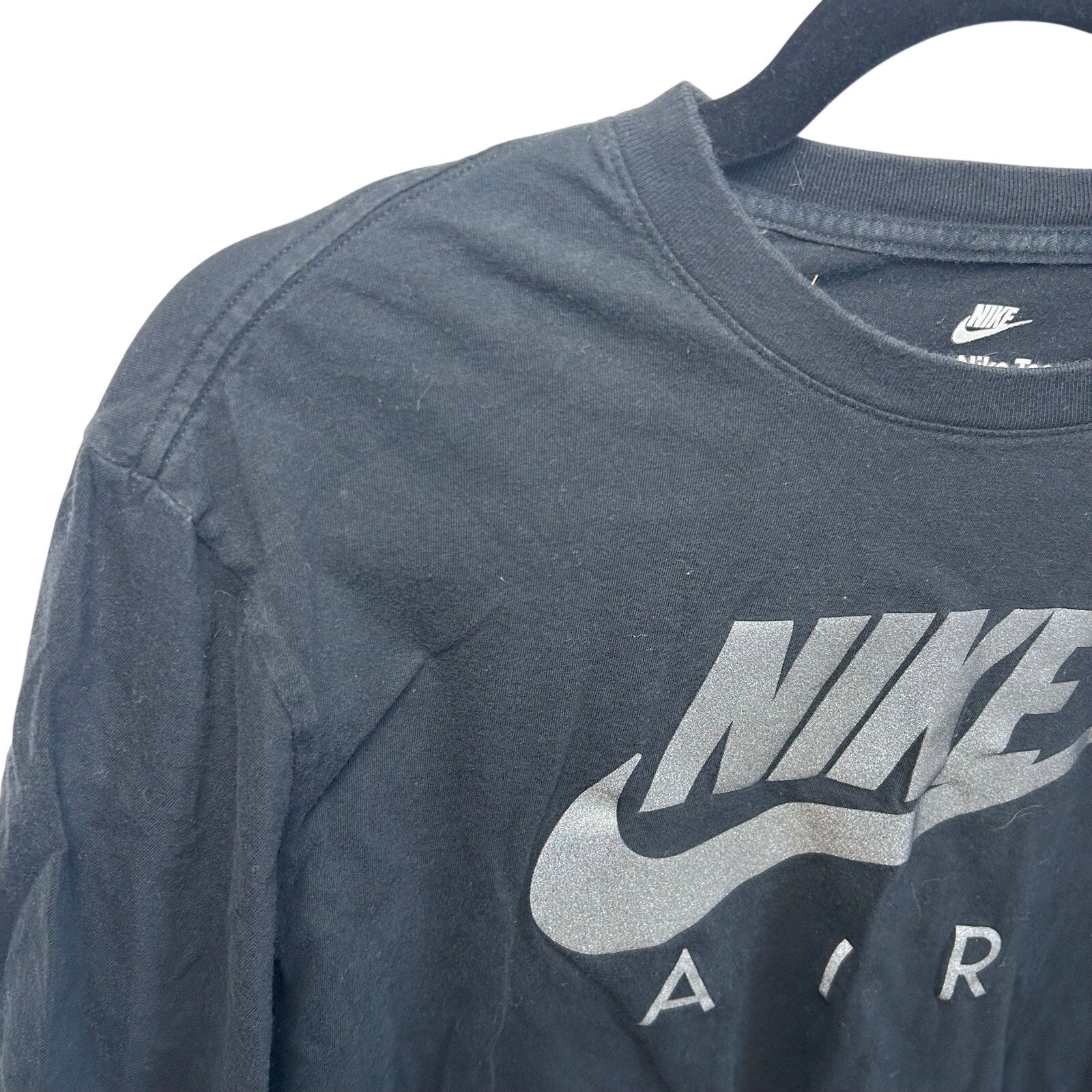 Nike Graphic T-Shirt Black L Short Sleeve Cotton Activewear Sportswear Skater