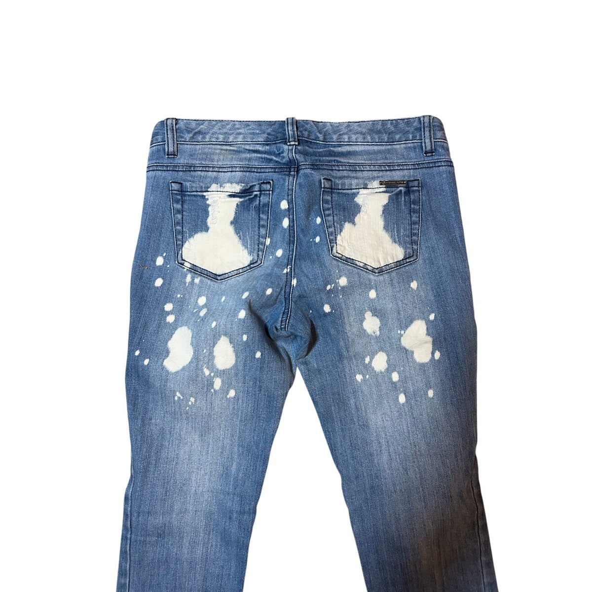 Michael Michael Kors Bleach Splatter Distressed Skinny Jeans