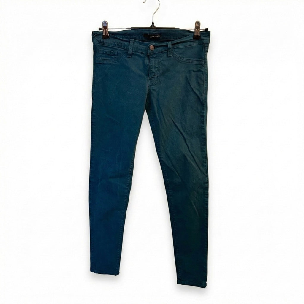 Flying Monkey Dark Teal High Rise Jeggings Size 9 / 29 Jewel Tone Stretch Green