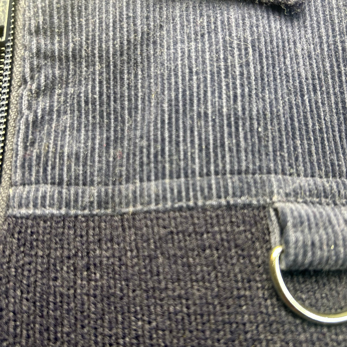 VTG 80s St Michael Navy Ribbed Knit Zip-Up XS Cardigan UK Heritage Retro Casual