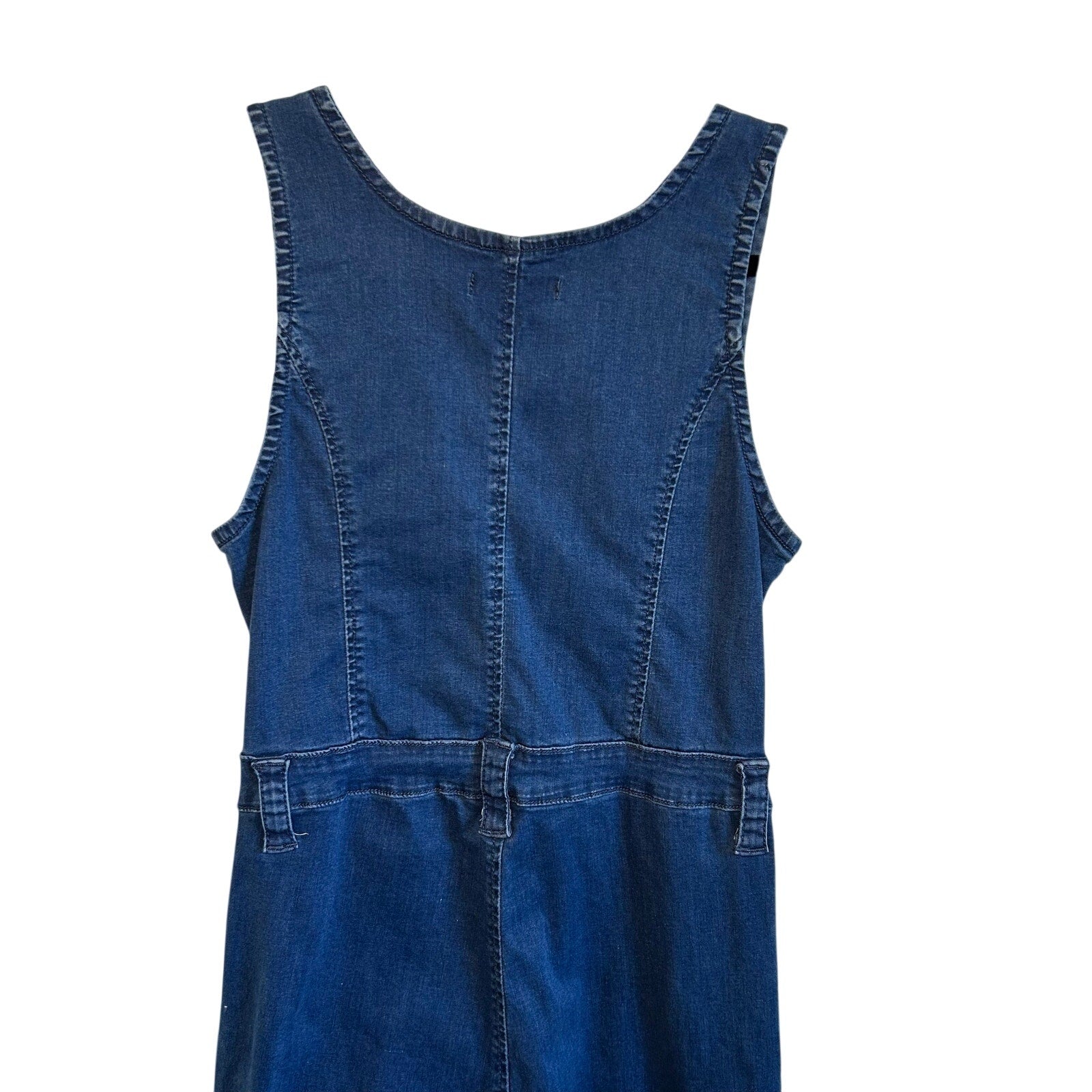 American Bazi Denim Utility L Jumpsuit Dark Blue Casual Streetwear Coveralls