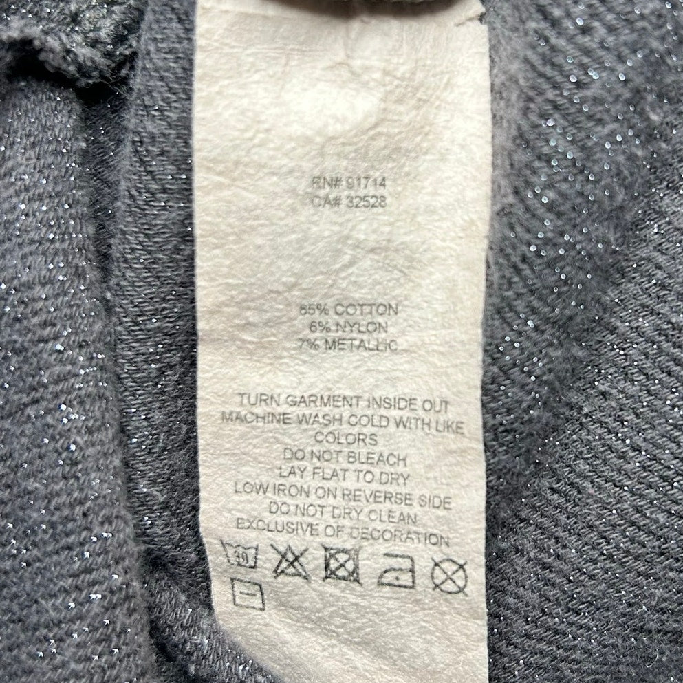 Armani Exchange Gray Zip Mock Neck Athletic Jacket Small Minimalist Gorpcore