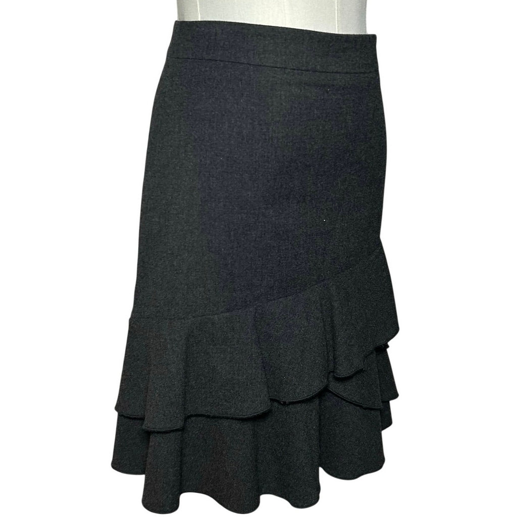 VTG 90s Y2K Minimalist Grunge Skirt M Dark Academia Flutter Streetwear Indie
