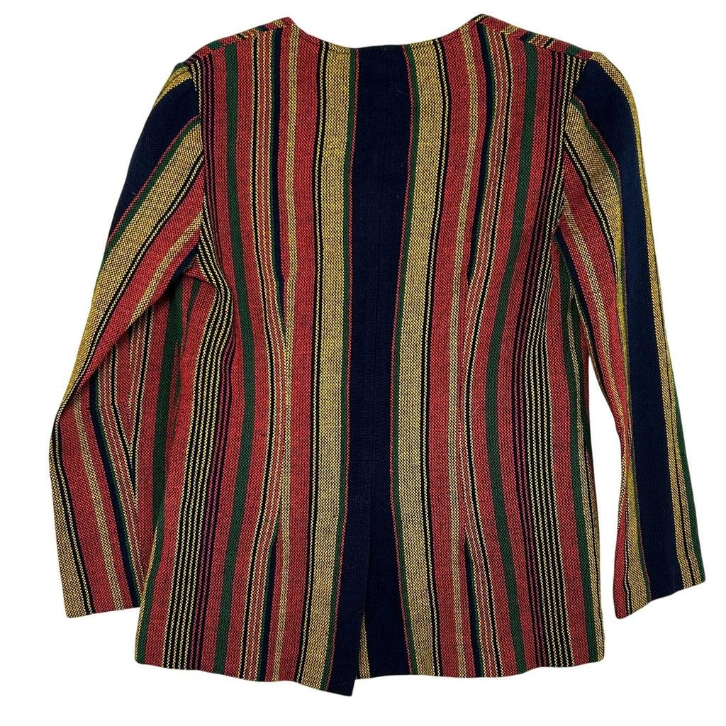 VTG 70s Pandora Costume Maker Striped Knit Long Sleeve Top Disco Retro Medium