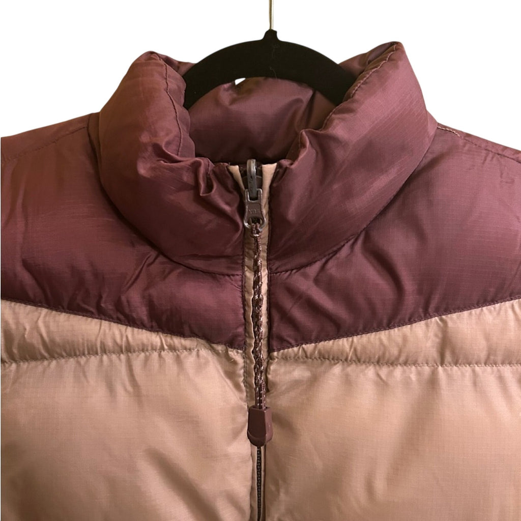 VTG Arizona Jean Co Reversible Puffer Vest Y2K Bronze Tan Gorpcore Large