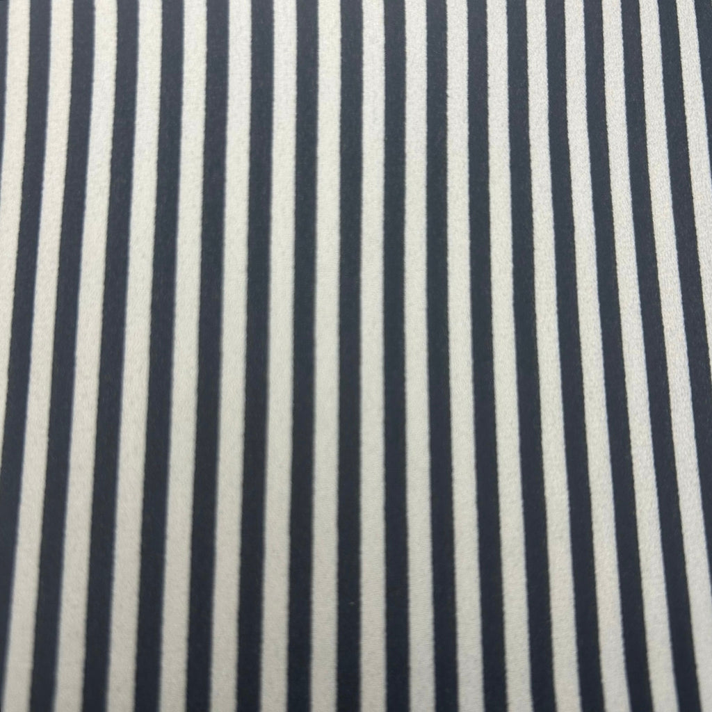 Ann Taylor Modern Striped Boat Neck Blouse Smocked Cuff Minimalist Preppy Large
