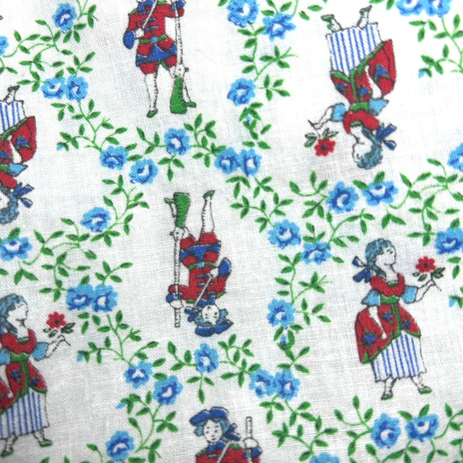 70s Bicentennial Prairie Two Piece Set Floral Colonial Print XS Small