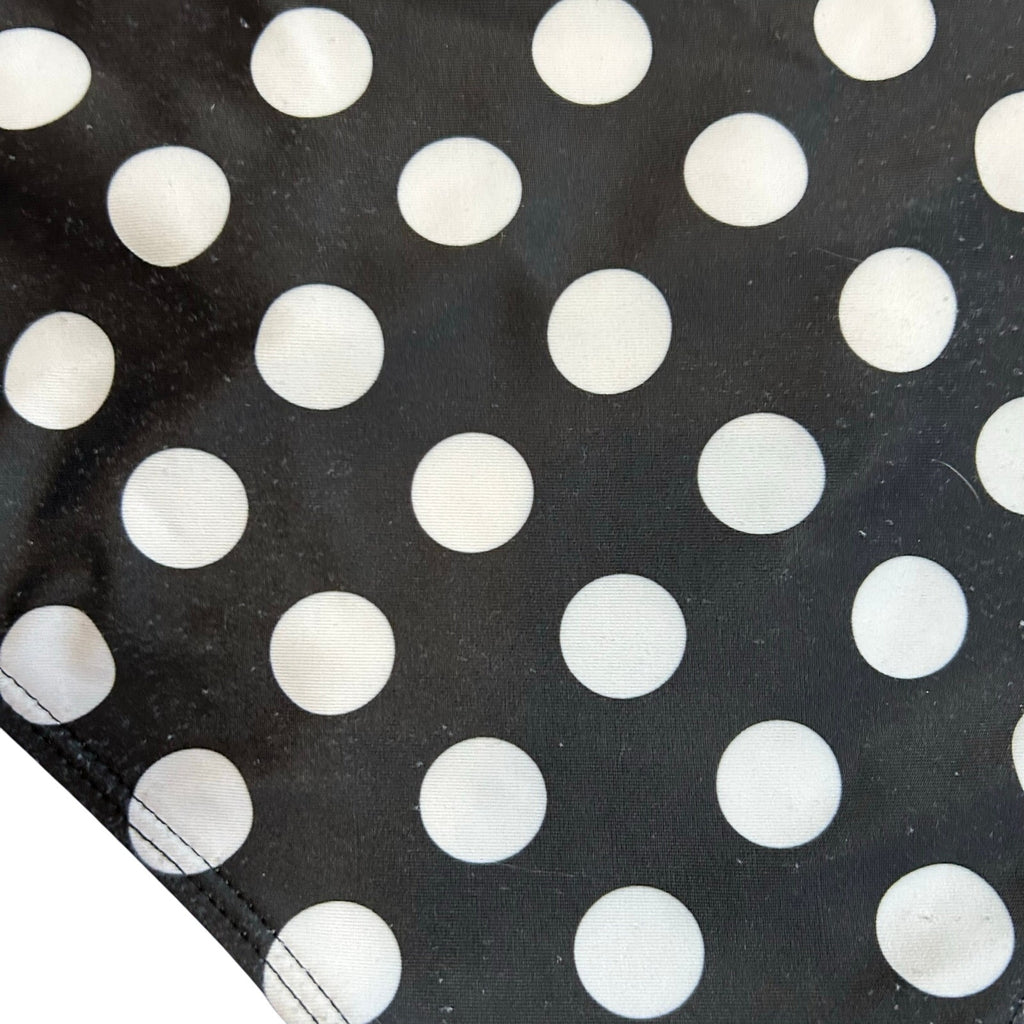 Black White Polka Dot High Waist Bikini Bottom Retro Swim XL Coquette Twee Glam