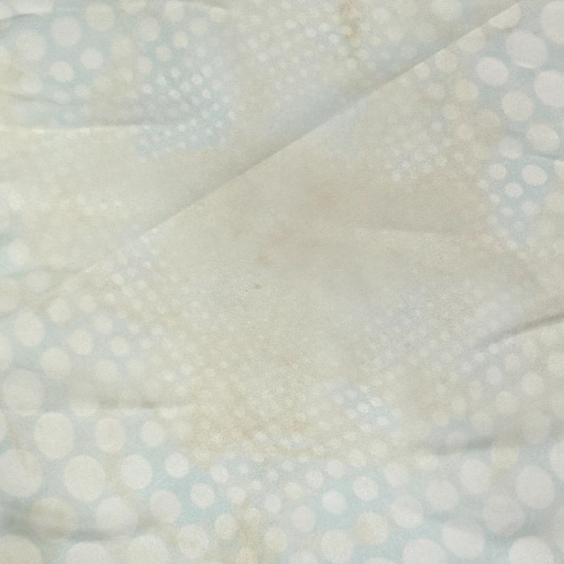 VTG 70s Cream Green Scarf Square Polka Dot Print Coquette Retro Twee Cottage