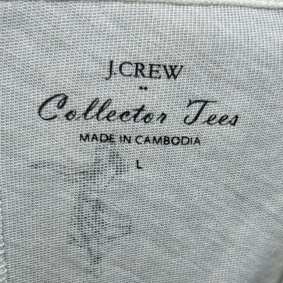 J.CREW Collection Tees Hula Girl Tank Top White Large Casual Hawaii Summer Boho