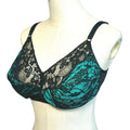 VTG 90s Bestform Black Lace Bullet Bra 38DD Retro Pinup Mid-Century