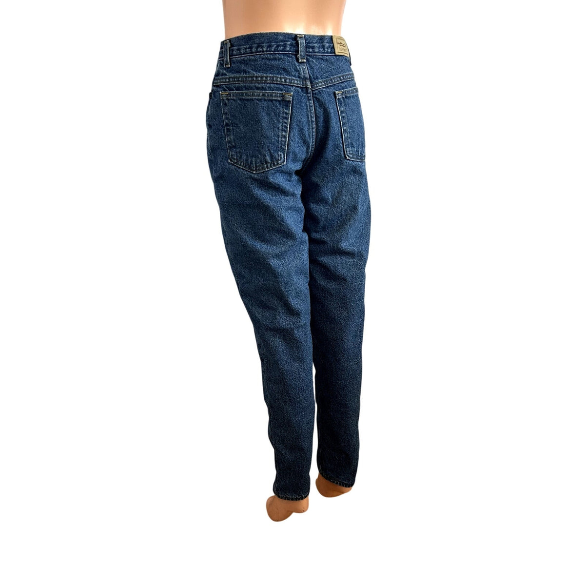 VTG 90s LL Bean 27 Blue Fleece Lined Denim Jeans Double L High Rise Warm USA