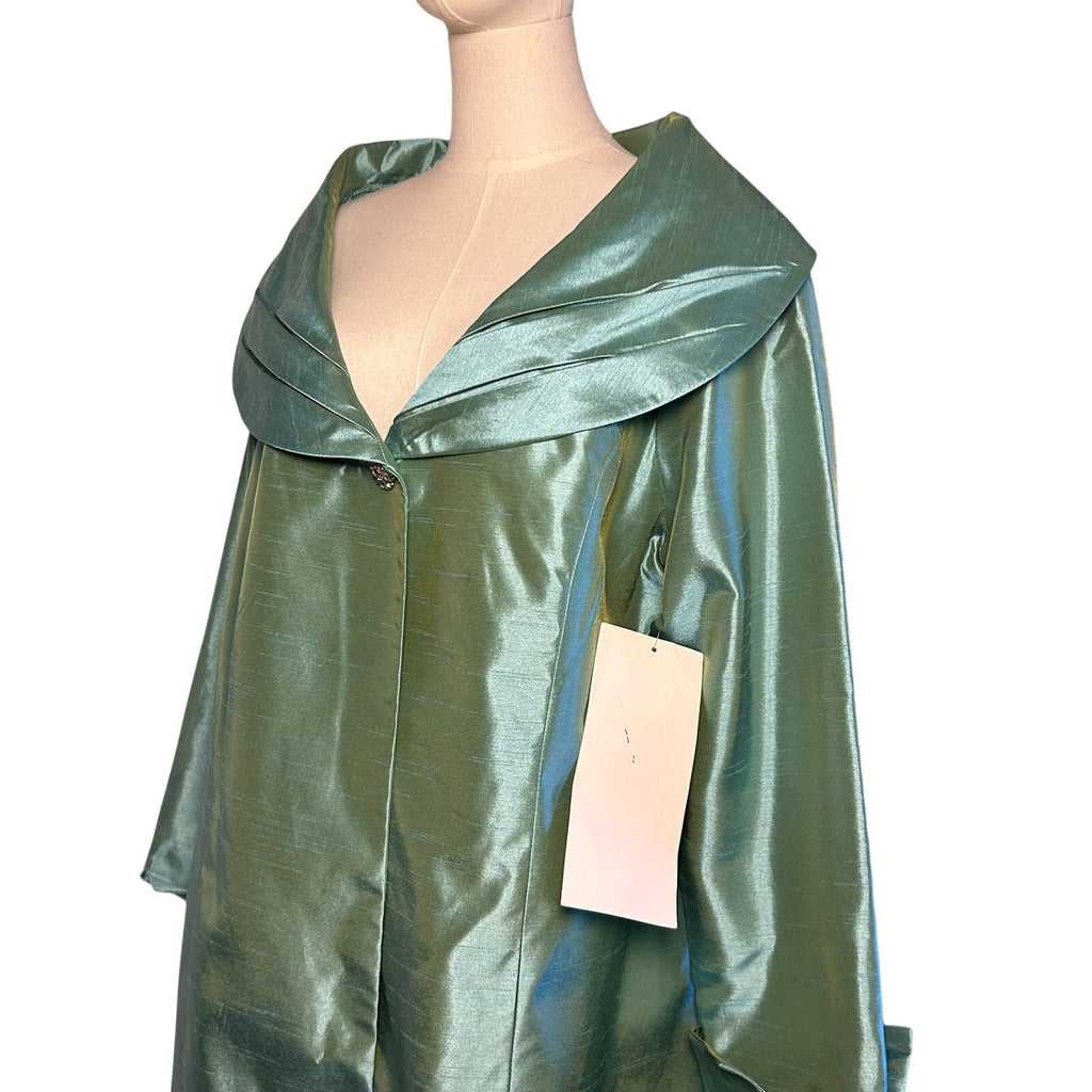 NWT ASHRO Teal Plus Size 16 Blazer Jacket Statement Workwear Career Outerwear
