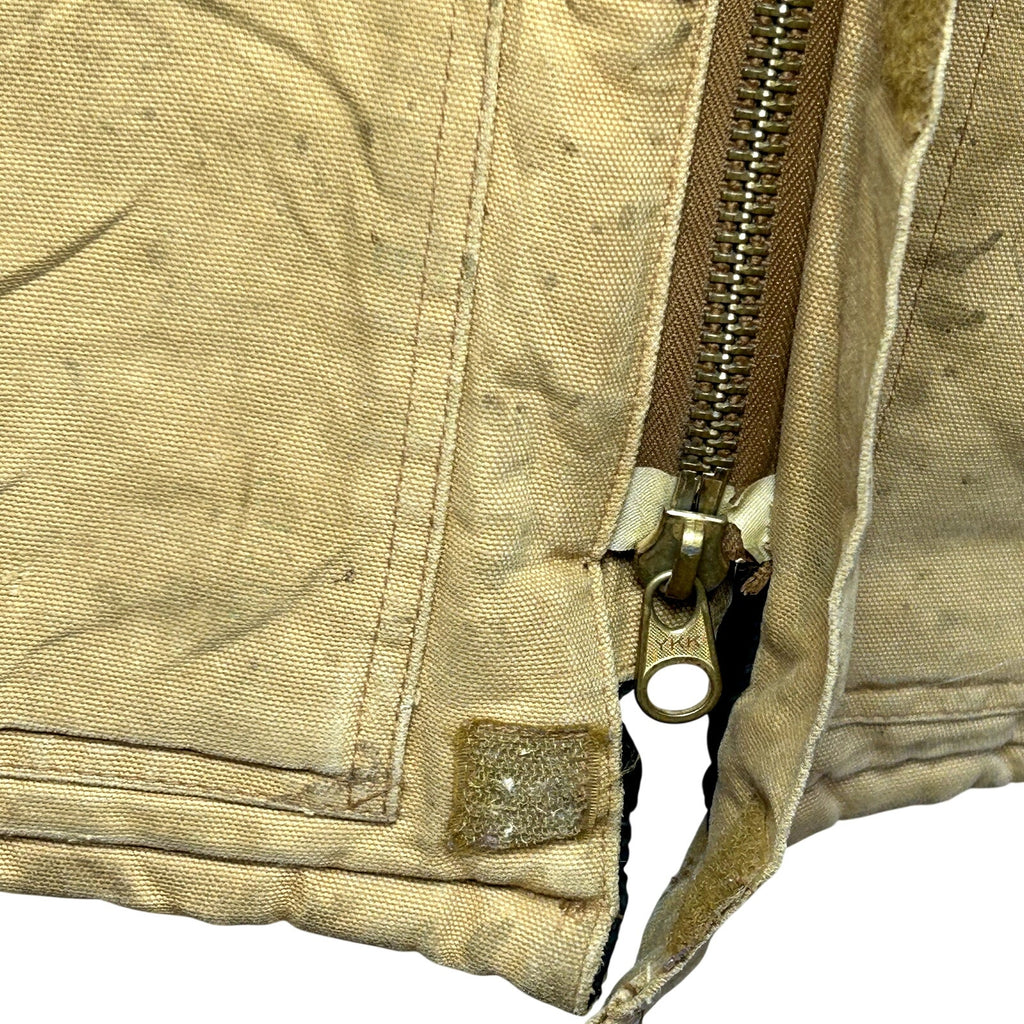 VTG 90s Carhartt J18 48R Tan Quilted Duck Detroit Work Barn Jacket Coat Gorpcore