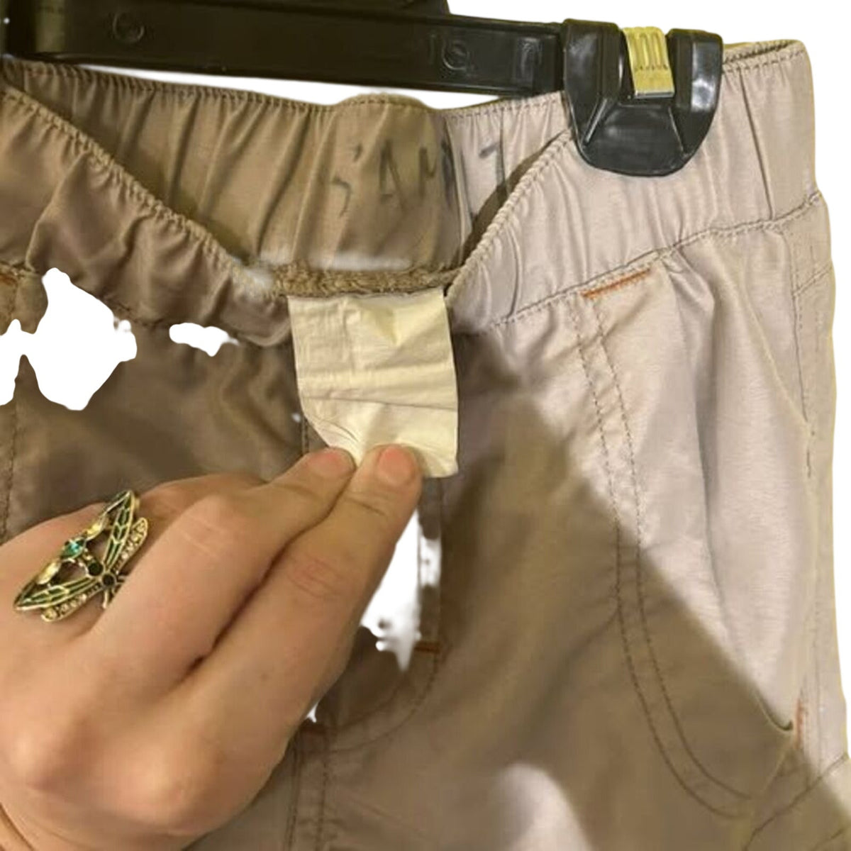 Lee Dungarees Boys Mesh Lined Cargo Shorts Tan Khaki Size L Y2K Gorpcore Utility