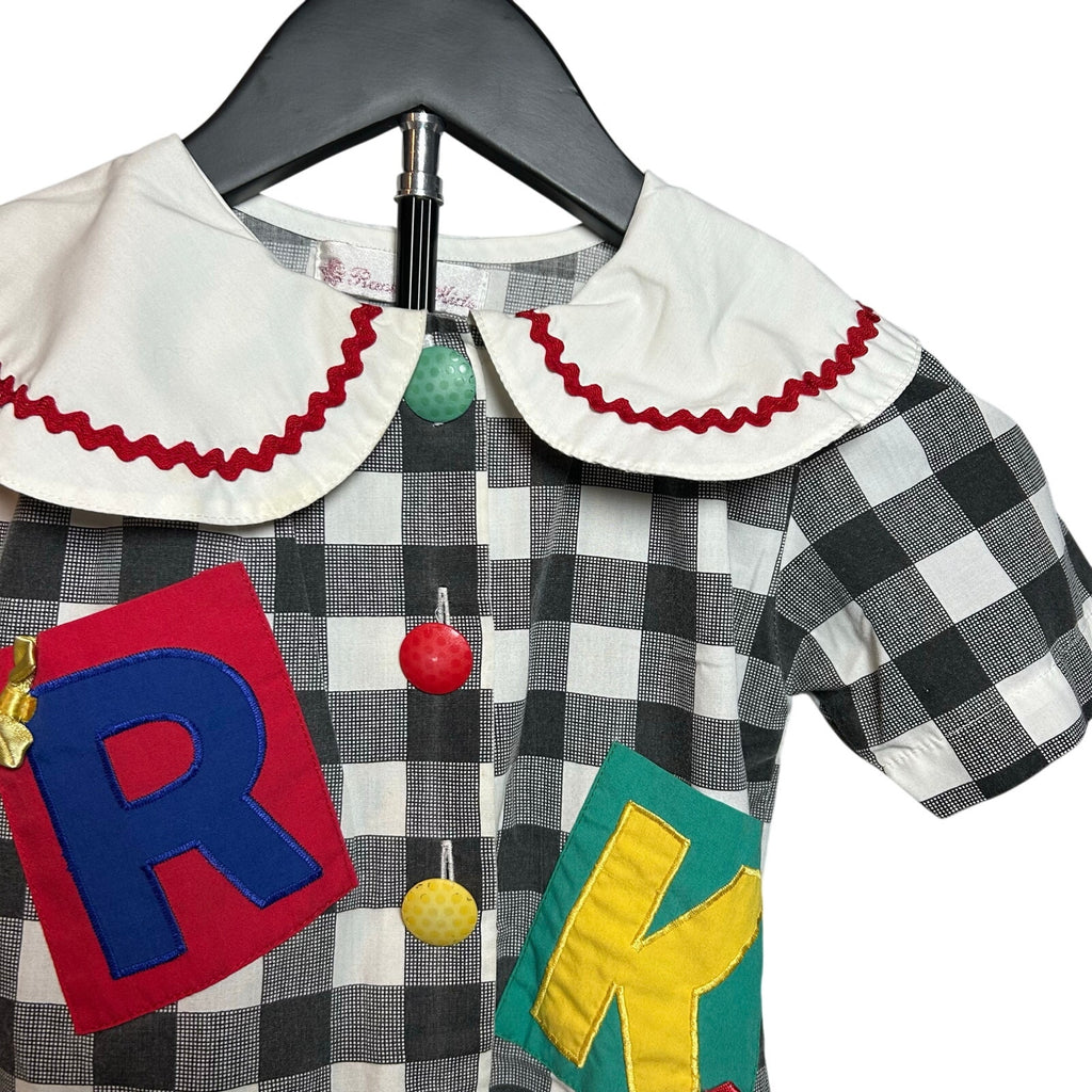 VTG 90s Rachel's Kids Novelty Dress Black Size 5 Kidcore Retro Twee Costume