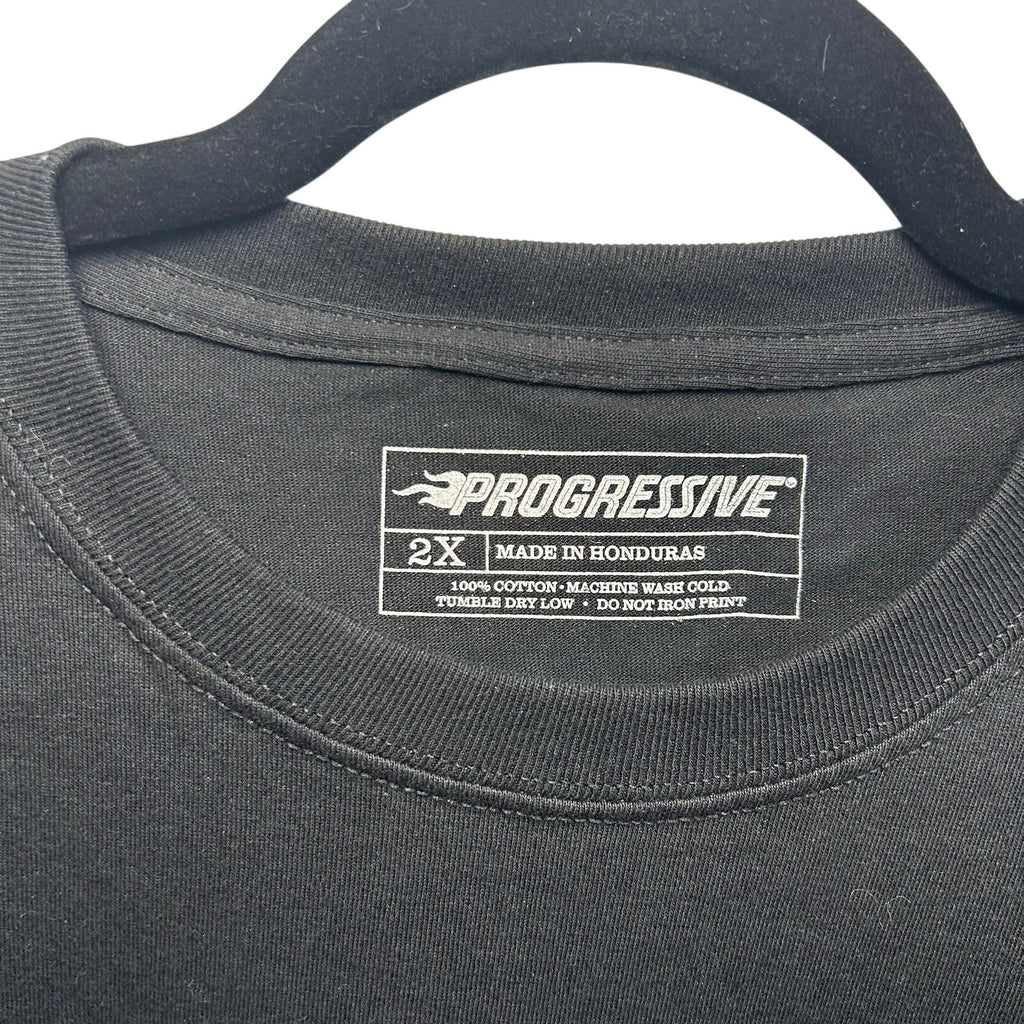 Progressive One Moto Show L/S Tee Black 2XL Biker Streetwear Grunge Casual