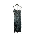 VTG 80s Black Floral Jacquard Prom Gown 2 Romantic Feminine Goth Glam Coquette
