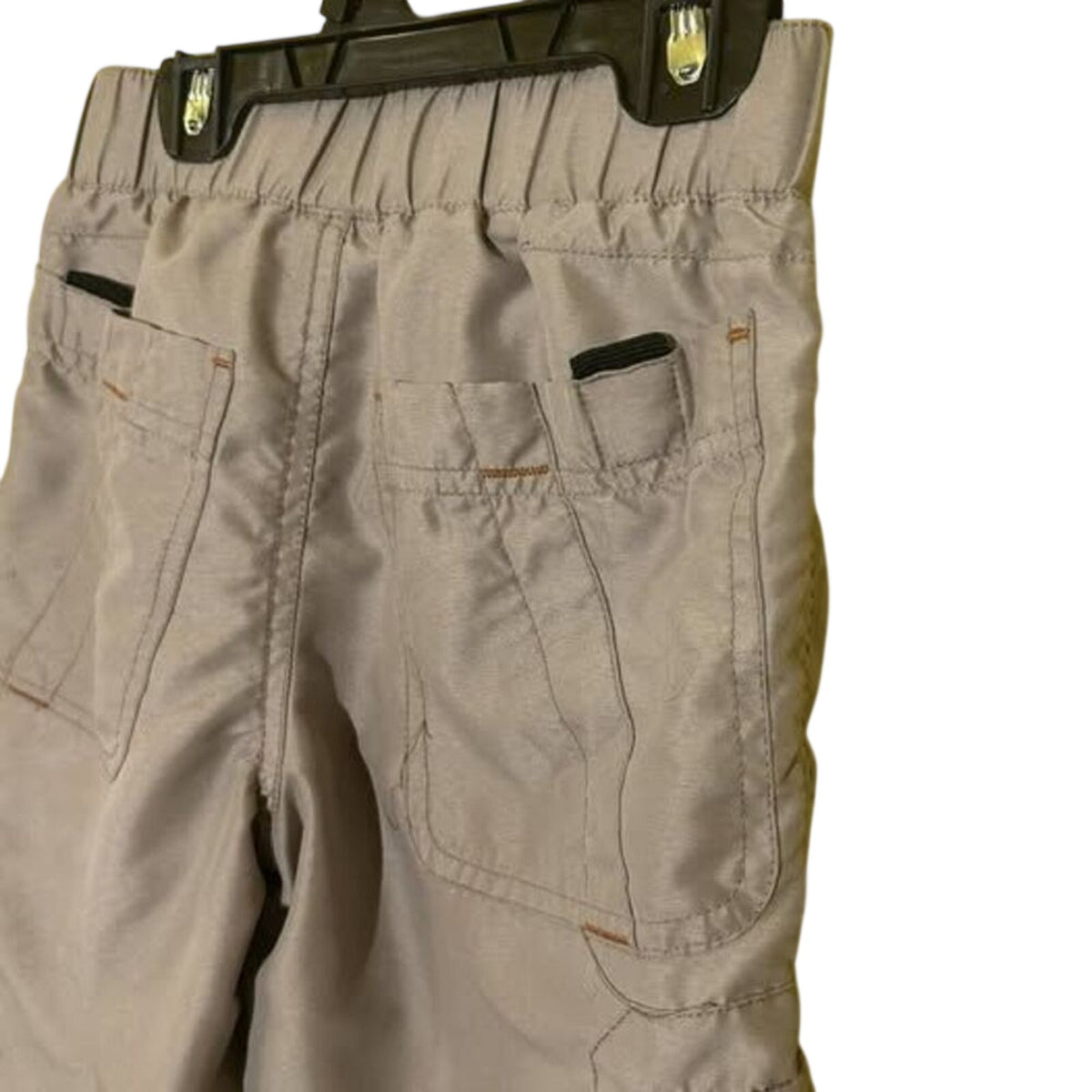 Lee Dungarees Boys Mesh Lined Cargo Shorts Tan Khaki Size L Y2K Gorpcore Utility