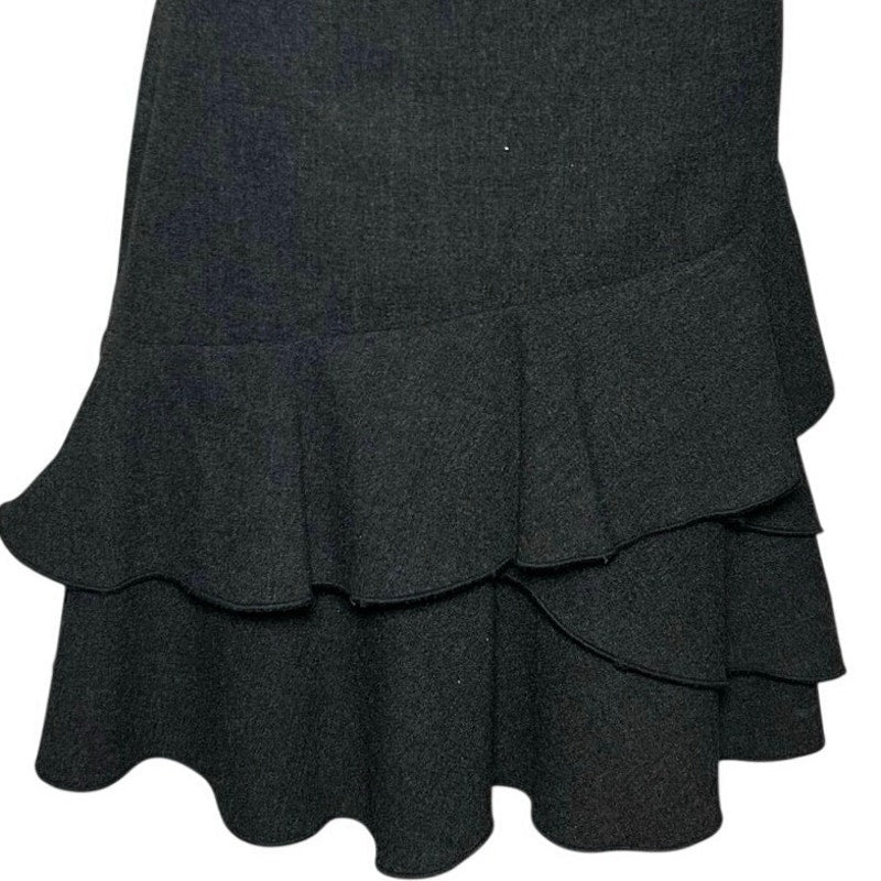 VTG 90s Y2K Minimalist Grunge Skirt M Dark Academia Flutter Streetwear Indie