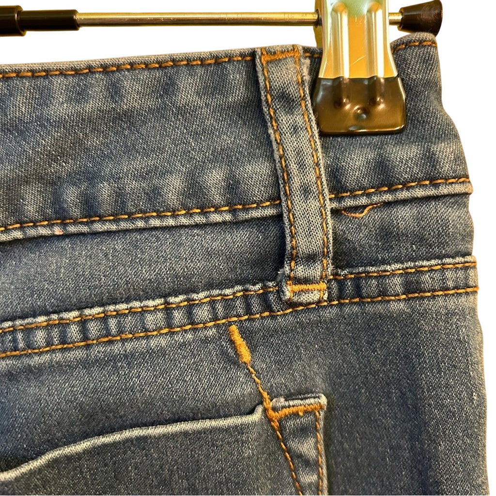 WASSIO Luxe Straight Leg Jeans Size 6 Medium Wash Stretch Blue Denim RN 159052