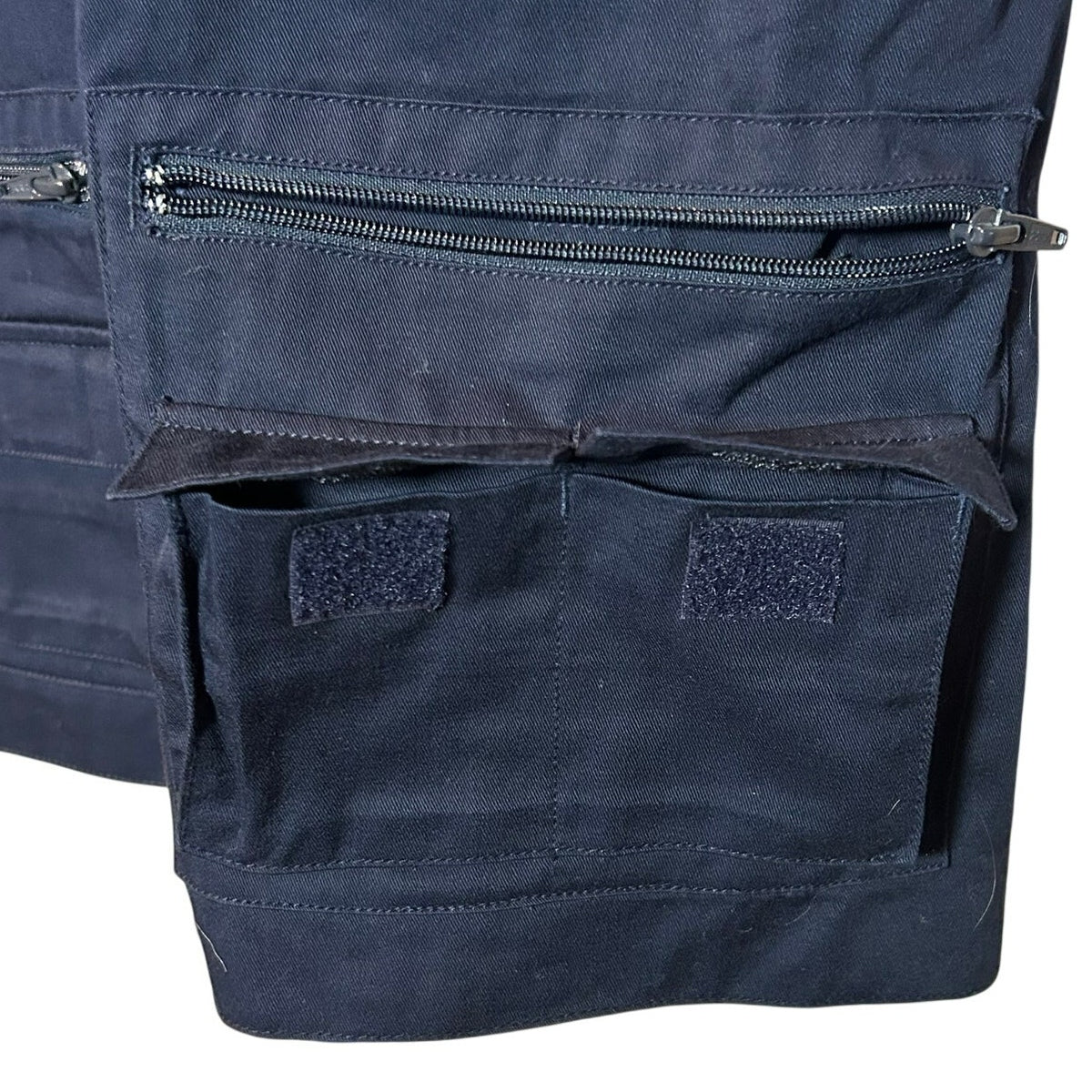 VTG Gerzon Navy Cotton Multi Pocket Technical Utility Gorpcore Vest Small M