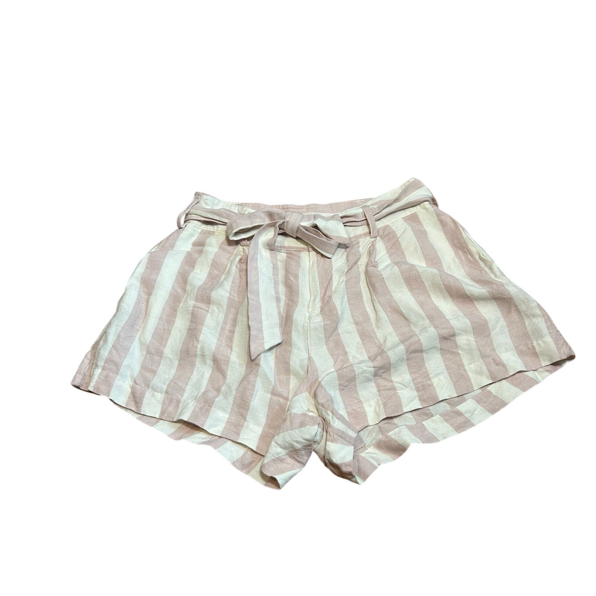 Rails Katy Petal Stripe Shorts Pink White Rayon Linen Medium Coquette Preppy