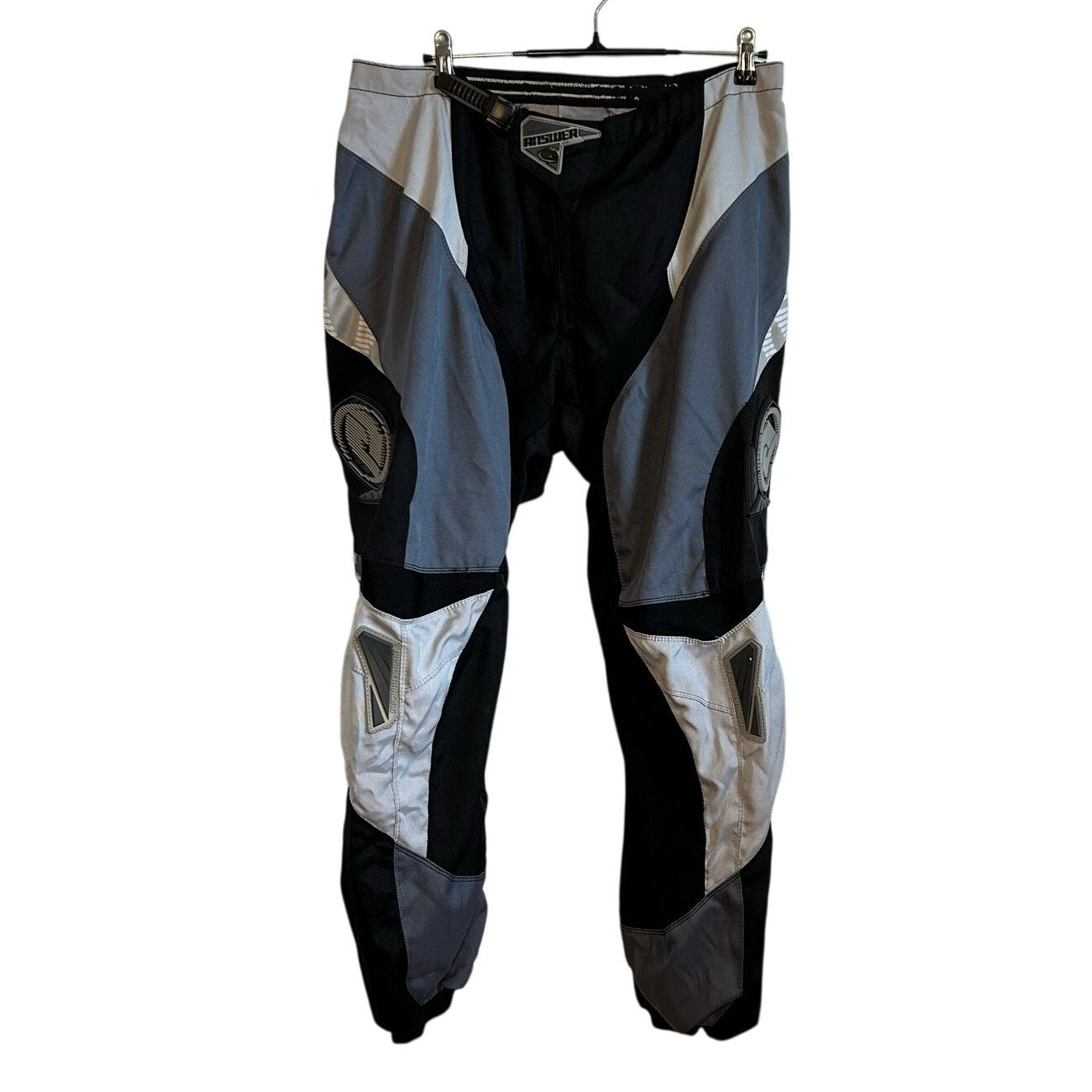 Answer Racing Syncron Motocross Pants XL 38 Black White Y2K Biker Dirt Bike