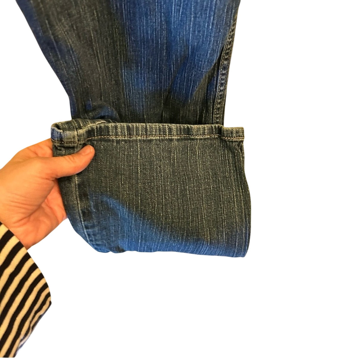 Levi's 518 Super Low Rise Boot Cut Jeans Size 9 Y2K Medium Light Wash Stretch