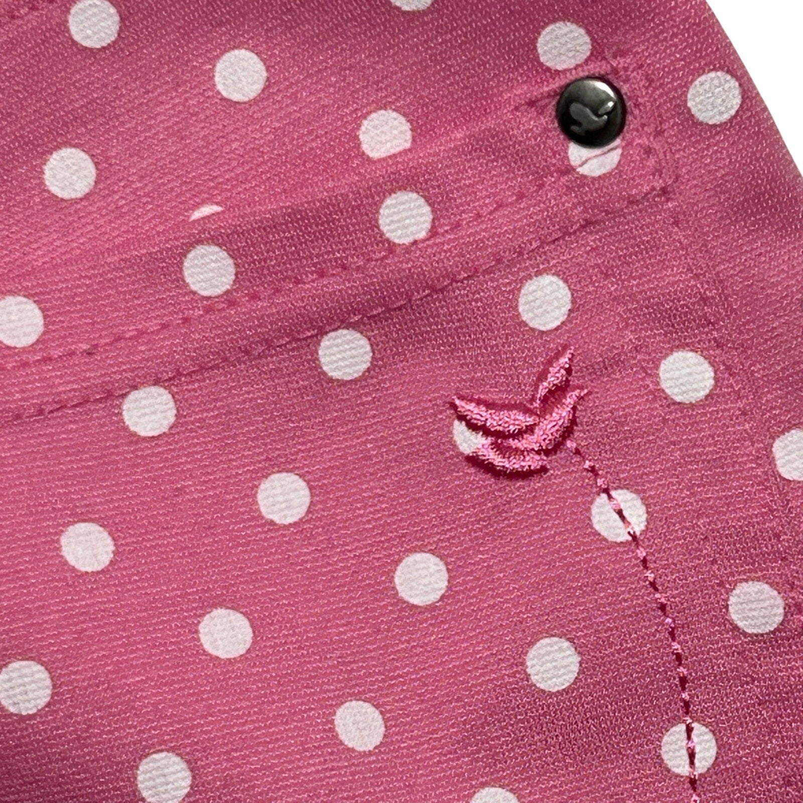 Dream Out Loud Selena Gomez L Pink Polka Dot Capri Pants Stretch Y2K Coquette