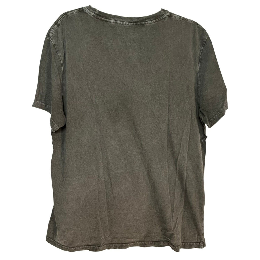 AC/DC Live Graphic Band Tee Lucky Brand Charcoal Gray Faded Rock T-Shirt XL
